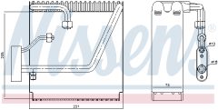 NISSENS 92204 — Evaporator aer condiționat