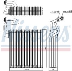 NISSENS 92214 — Испаритель кондиционера