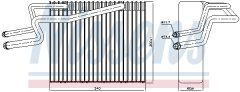 NISSENS 92215 — Evaporator aer condiționat