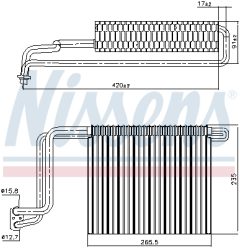 NISSENS 92248 — Испаритель кондиционера