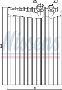 NISSENS 92249 — Evaporator aer condiționat