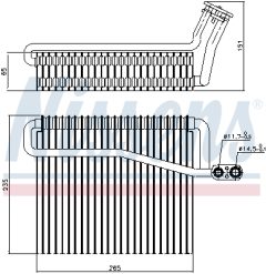 NISSENS 92271 — Испаритель кондиционера