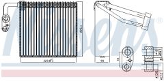 NISSENS 92297 — Испаритель кондиционера