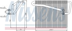 NISSENS 92301 — Испаритель кондиционера