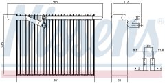 NISSENS 92304 — Испаритель кондиционера