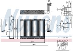 NISSENS 92327 — Испаритель кондиционера