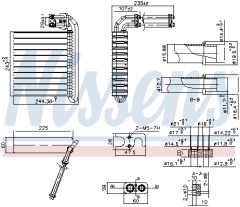 NISSENS 92332 — Evaporator aer condiționat