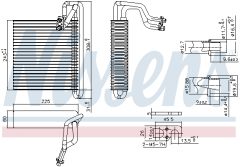 NISSENS 92336 — Evaporator aer condiționat