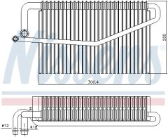 NISSENS 92346 — Evaporator aer condiționat