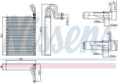 NISSENS 92351 — Испаритель кондиционера