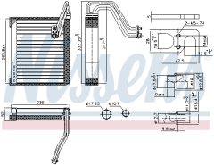 NISSENS 92352 — Evaporator aer condiționat