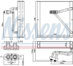 NISSENS 92353 — Испаритель кондиционера