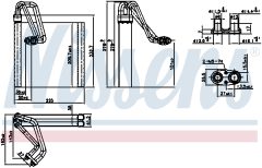 NISSENS 92354 — Испаритель кондиционера