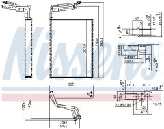 NISSENS 92361 — Испаритель кондиционера