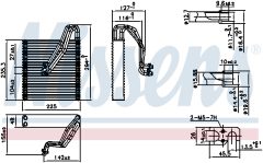 NISSENS 92363 — Evaporator aer condiționat