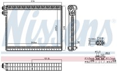 NISSENS 92364 — Испаритель кондиционера