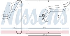 NISSENS 92366 — Evaporator aer condiționat