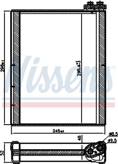 NISSENS 92368 — Испаритель кондиционера
