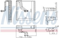 NISSENS 92369 — Испаритель кондиционера
