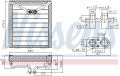 NISSENS 92373 — Evaporator aer condiționat