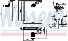 NISSENS 92375 — Испаритель кондиционера