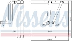 NISSENS 92381 — Evaporator aer condiționat