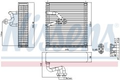 NISSENS 92384 — Испаритель кондиционера