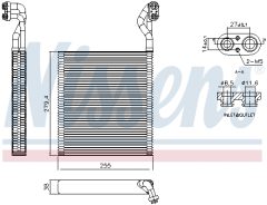 NISSENS 92413 — Evaporator aer condiționat