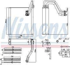 NISSENS 92427 — Испаритель кондиционера