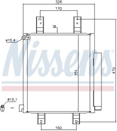 NISSENS 940554 — Radiator aer condiționat