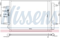 NISSENS 941100 — Radiator aer condiționat