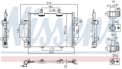 NISSENS 941303 — Radiator aer condiționat