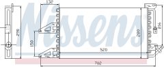 NISSENS 94566 — Radiator aer condiționat