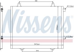 NISSENS 94573 — Radiator aer condiționat