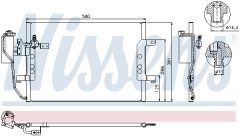 NISSENS 94588 — Радиатор кондиционера