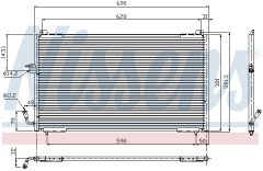 NISSENS 94625 — Radiator aer condiționat