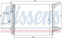 NISSENS 94755 — Радиатор кондиционера