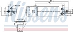 NISSENS 95039 — Осушитель кондиционера