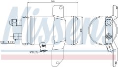 NISSENS 95049 — Осушитель кондиционера