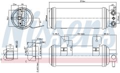NISSENS 95057 — Осушитель кондиционера