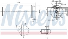 NISSENS 95063 — Осушитель кондиционера