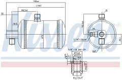 NISSENS 95100 — Осушитель кондиционера
