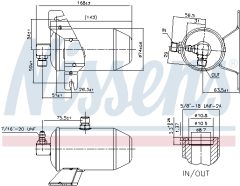 NISSENS 95104 — Filtru deshidrator aer condiționat