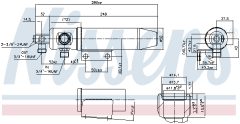 NISSENS 95107 — Filtru deshidrator aer condiționat
