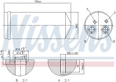 NISSENS 95139 — Filtru deshidrator aer condiționat