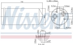 NISSENS 95141 — Filtru deshidrator aer condiționat
