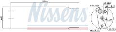 NISSENS 95170 — Filtru deshidrator aer condiționat