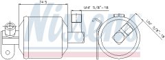 NISSENS 95204 — Filtru deshidrator aer condiționat