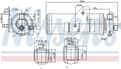 NISSENS 95223 — Filtru deshidrator aer condiționat