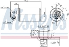 NISSENS 95230 — Filtru deshidrator aer condiționat